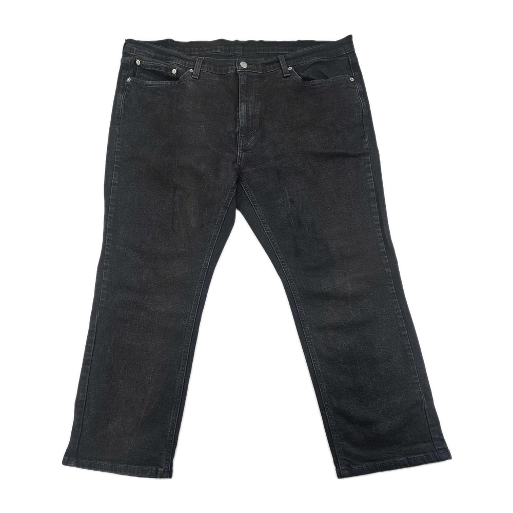 Levis‎ 541 Jeans Mens 44x25 Black Stretch Denim Athletic Tapered Leg Fit Casual